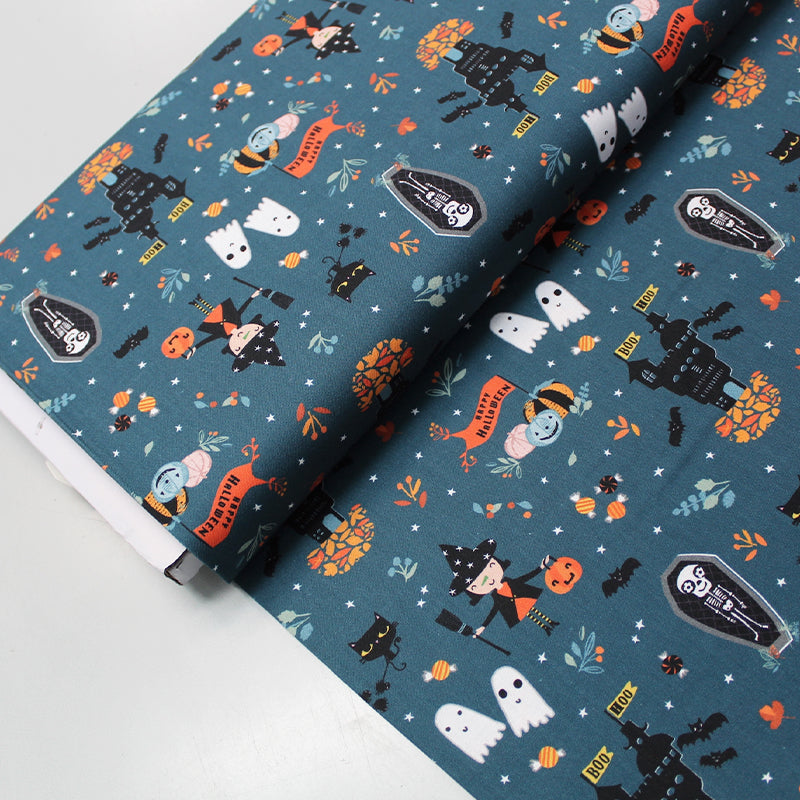 Halloween jersey outlet fabric