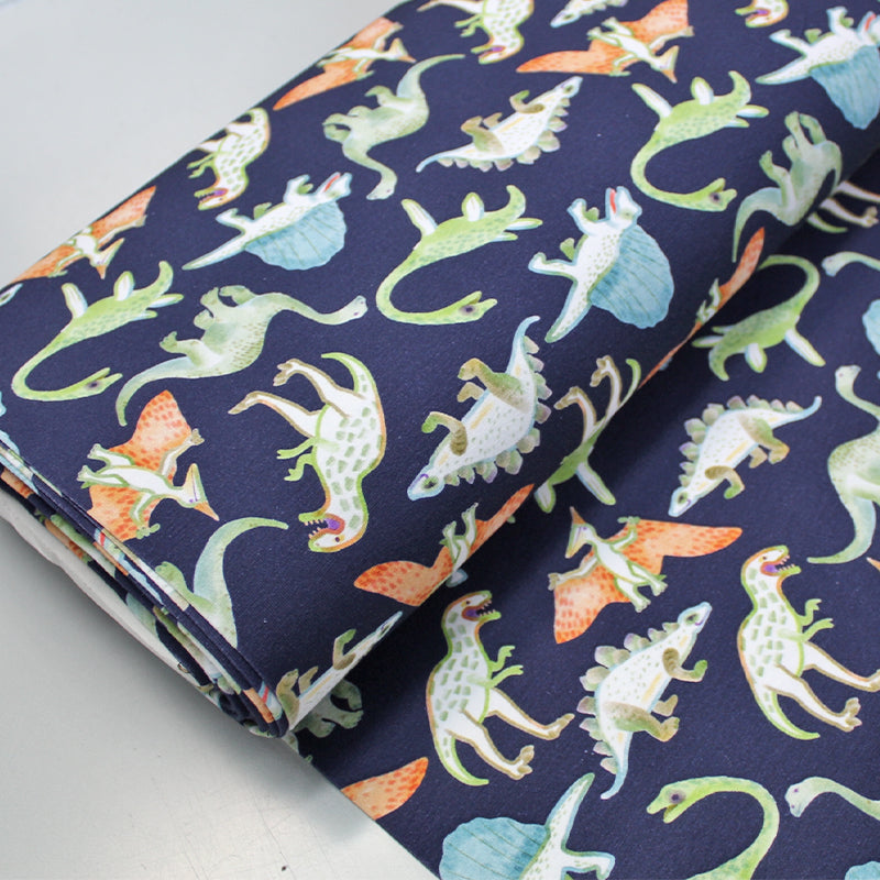 Dinosaur jersey knit fabric best sale