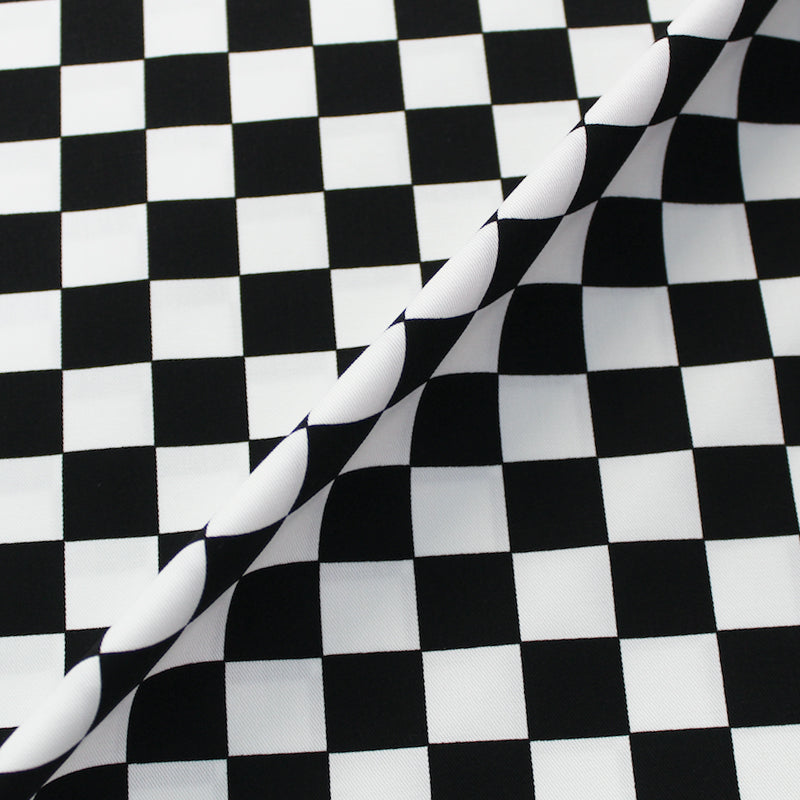 Black and white checkered,plaid Geometric Pattern Upholstery Fabric