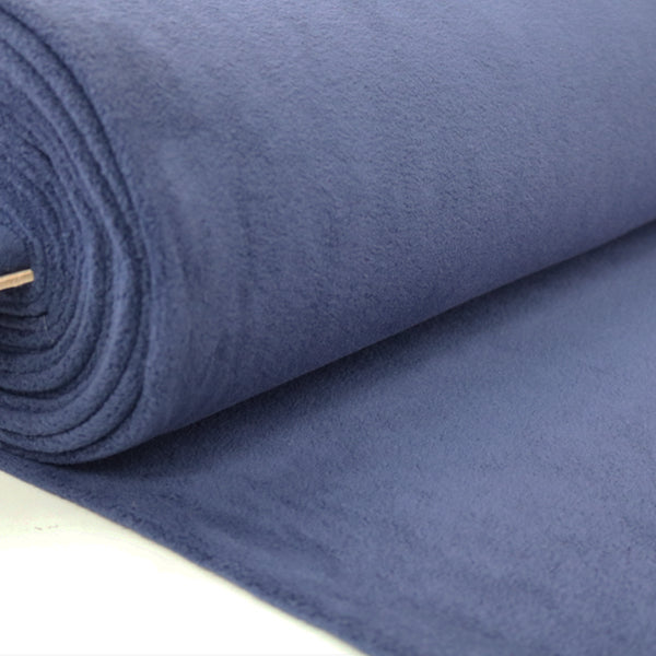 Navy Polyester Fleece Fabric