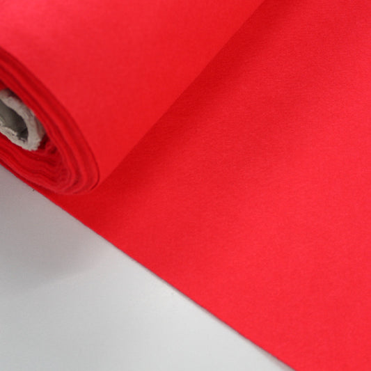 100% Acrylic  Bright Red Felt Fabric