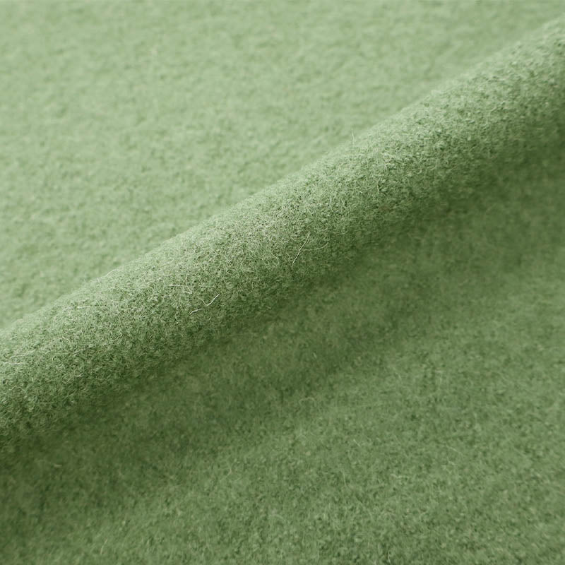 100% Wool Boiled Wool Fabric - Lawn Green