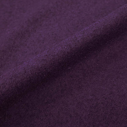 100% Wool Mulberry Purple Plain Boiled Wool Fabric