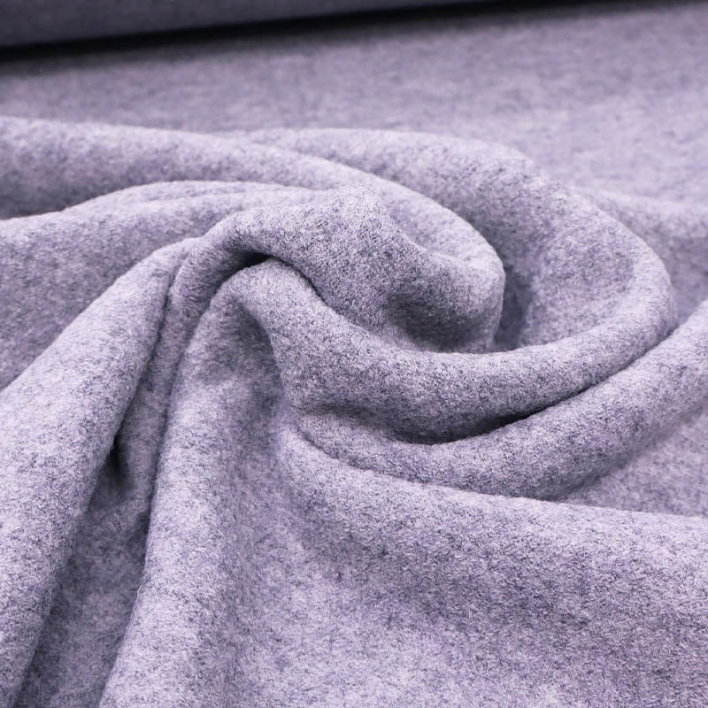 Pale Grey Boiled 100% Wool Fabric