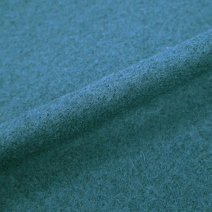 100% Boiled Wool - Petrol Blue