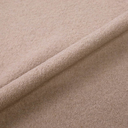 100% Wool Plain Taupe Boiled Wool Fabric