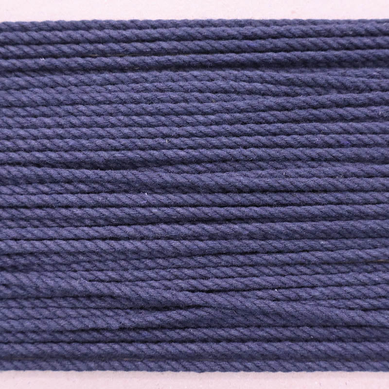 100% Cotton Twisted Cord - Navy Blue