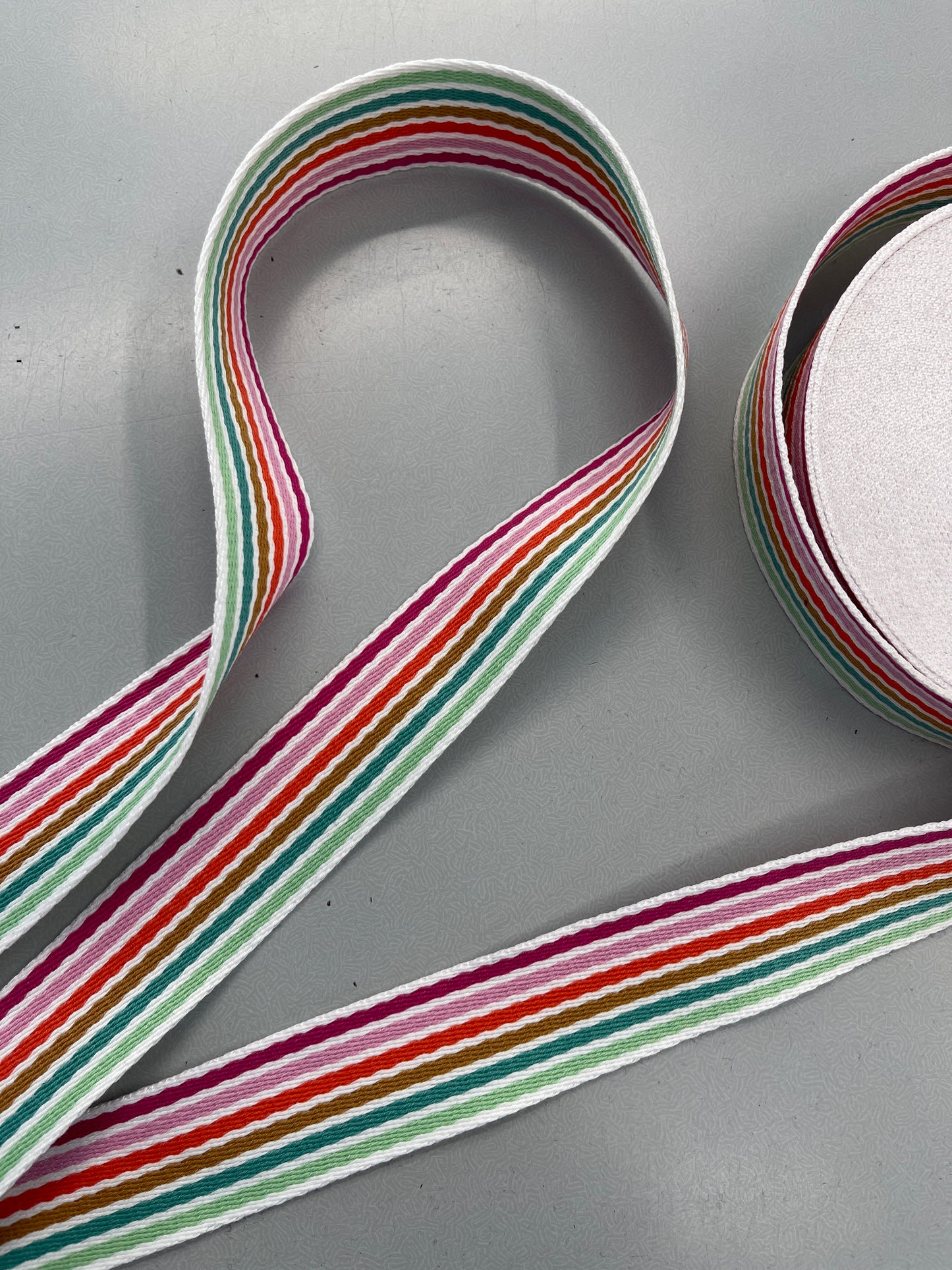 Pastel Rainbow Stripe Webbing