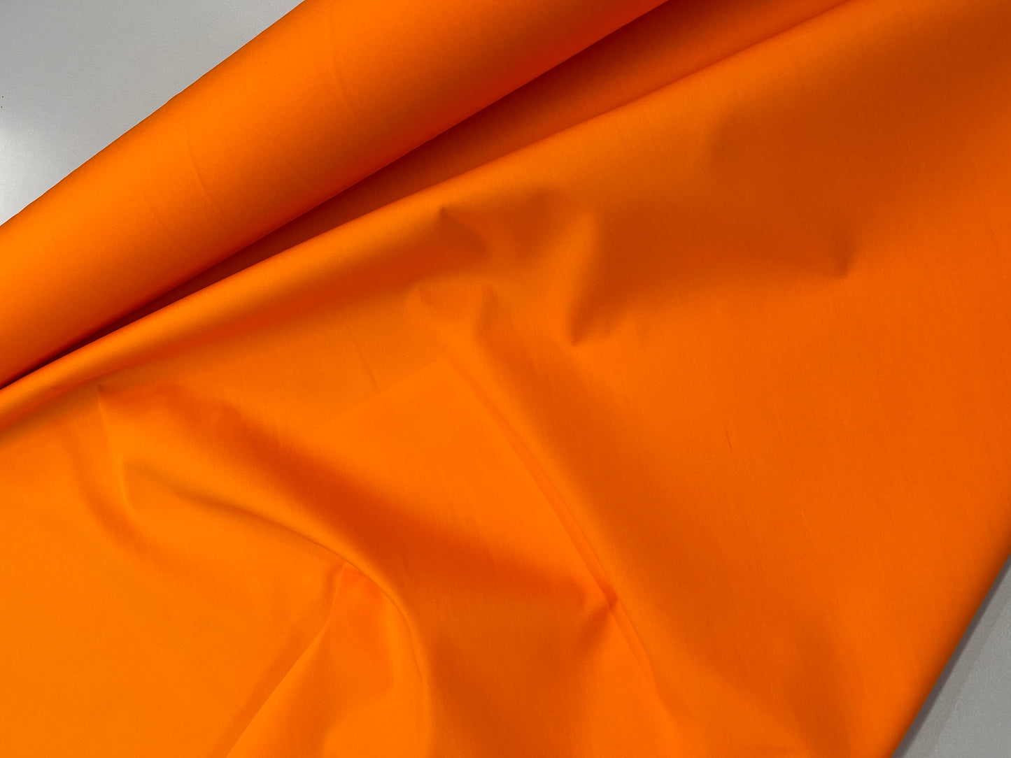 Plain Orange Cotton Poplin - Orange