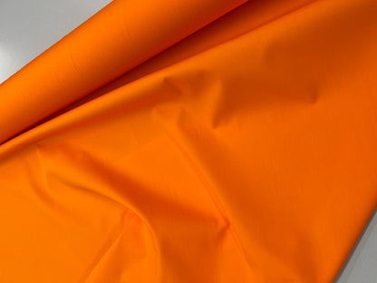 Plain Orange Cotton Poplin - Orange