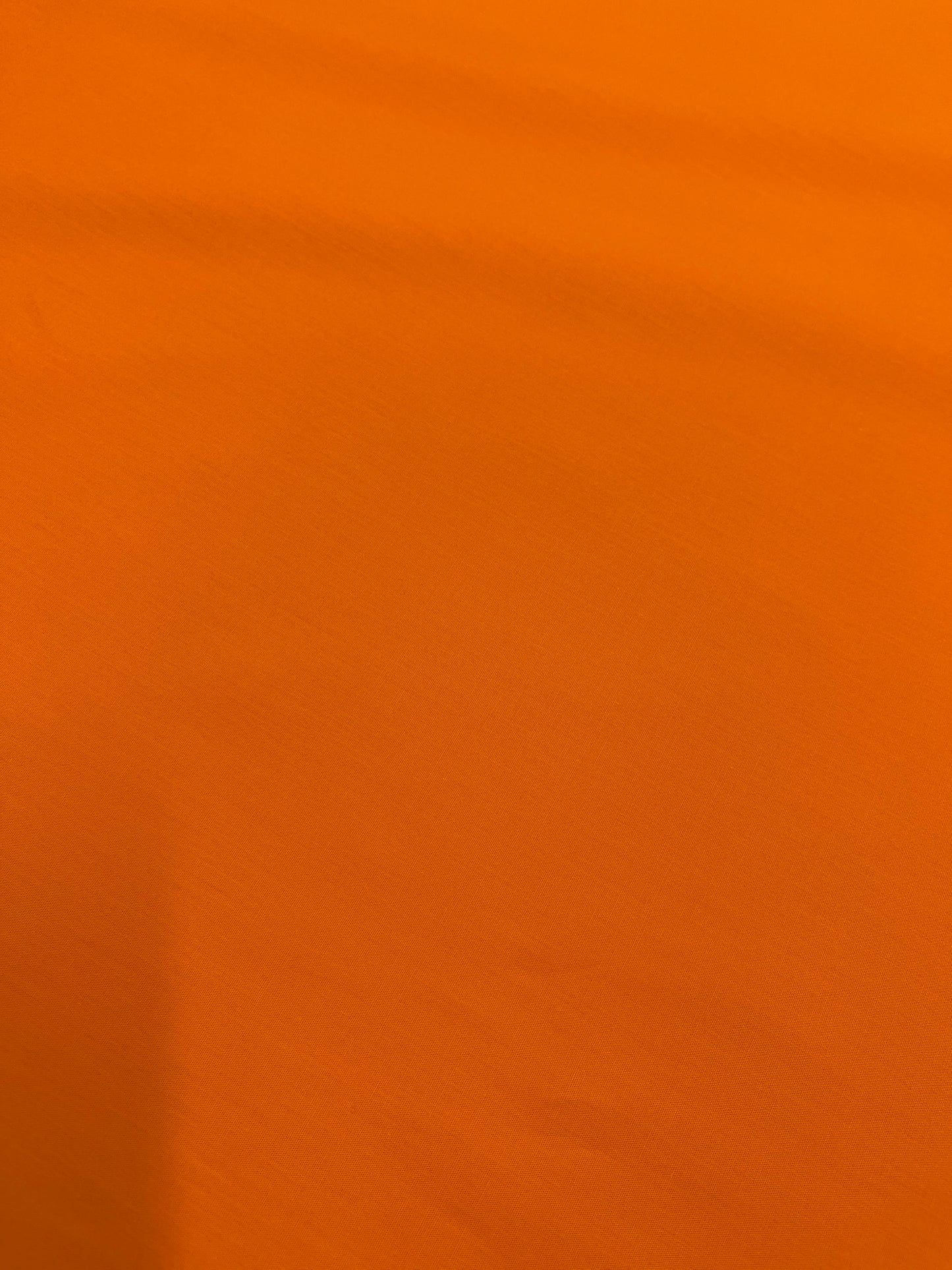 Plain Orange Cotton Poplin - Orange