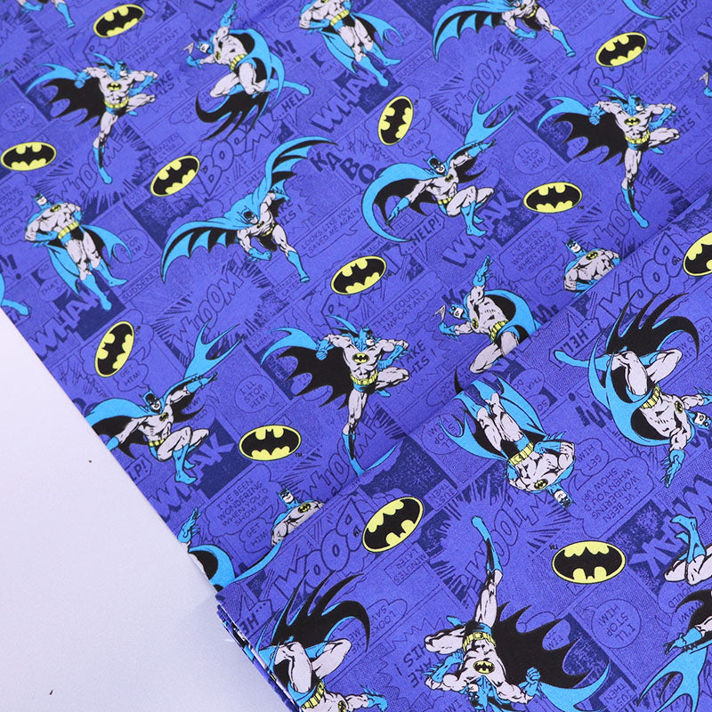 Blue 100% Cotton Licensed Batman Fabric | All Men Have Limits – Fabrics ...