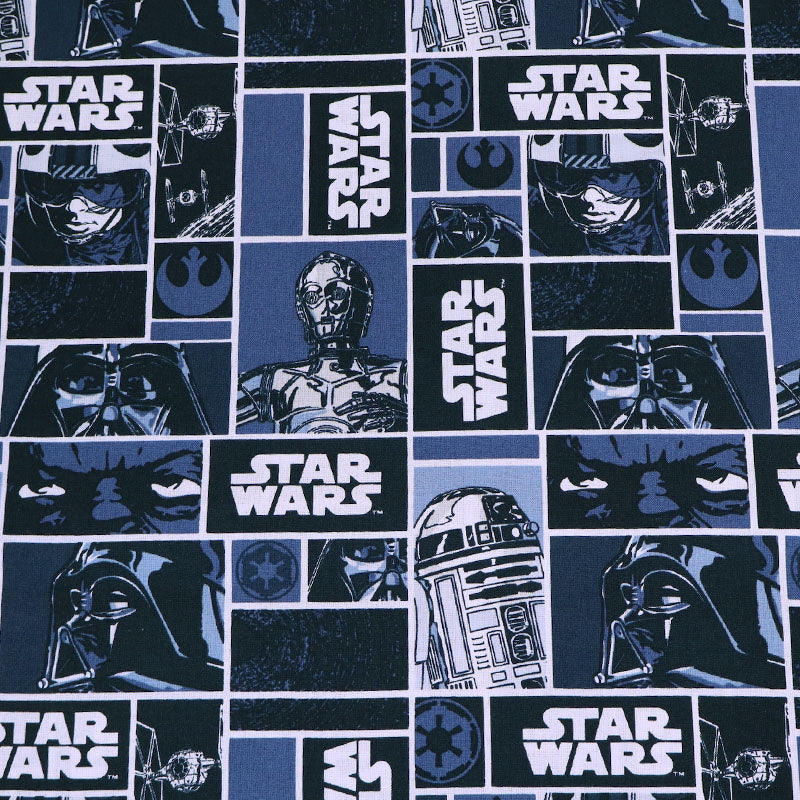 100% Cotton  Star Wars Fabric - R2D2 and CP30