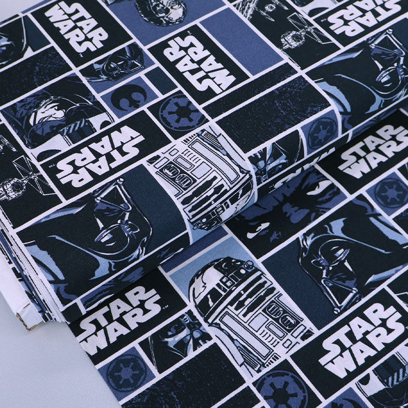 100% Cotton  Star Wars Fabric - R2D2 and CP30