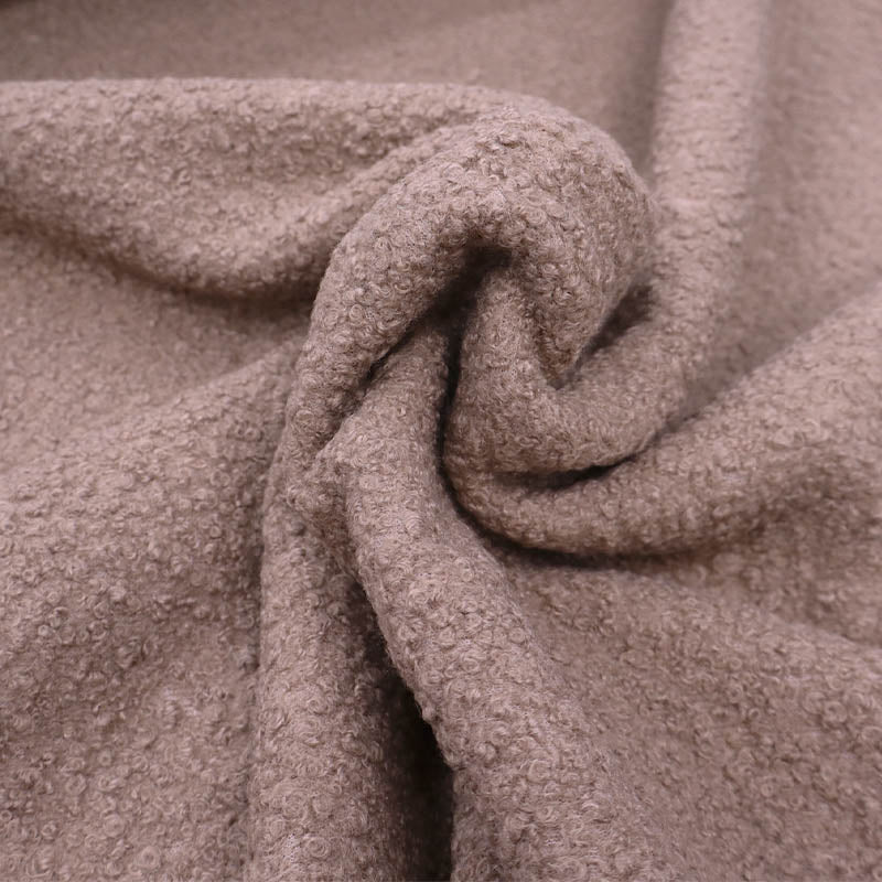 Boucle Coating Fabric - Teddy Taupe