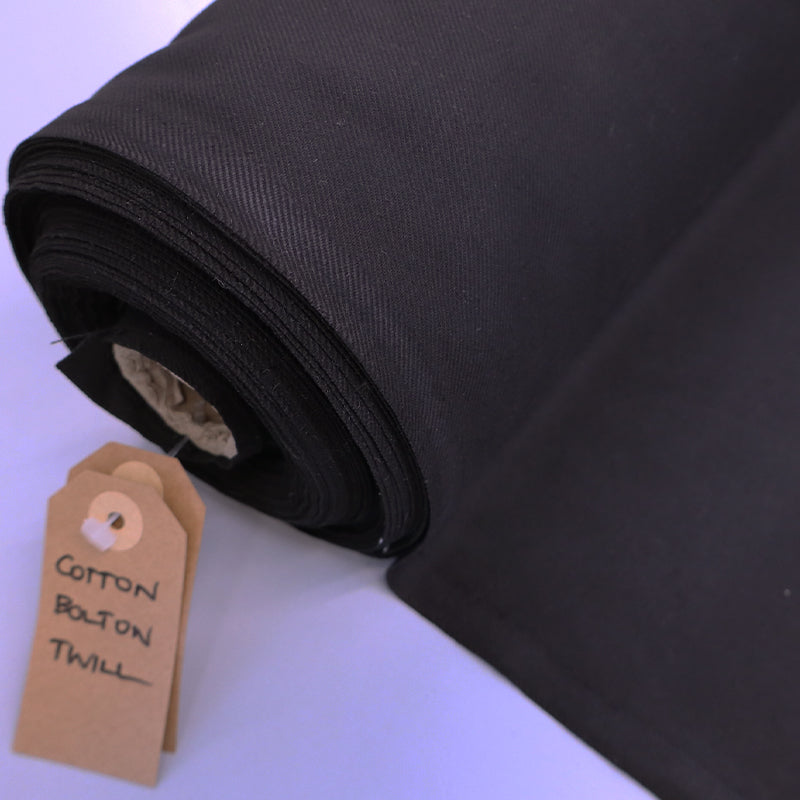 Cotton Bolton Twill - Black