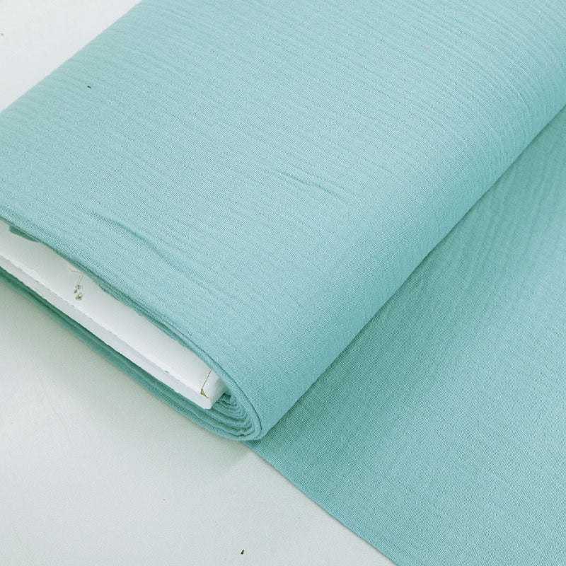 Double Gauze Fabric - Duck Egg Blue 100% cotton