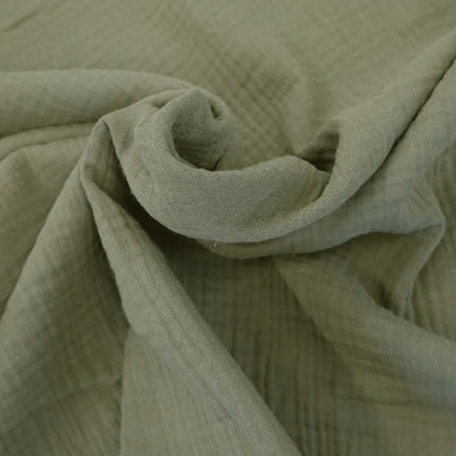 Cotton Double Gauze - Khaki Green