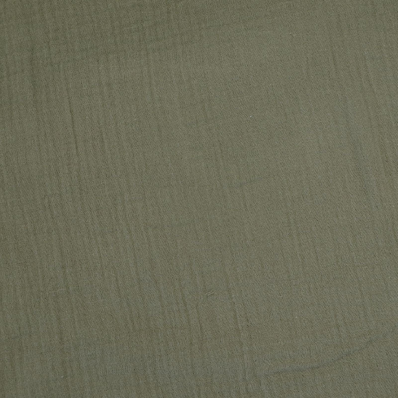 Cotton Double Gauze - Khaki Green