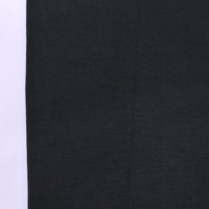 95% Cotton 5% Elastane Black Tubular Ribbing Fabric