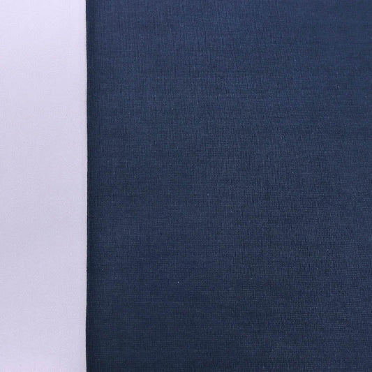 95% Cotton 5% Elastane Dark Blue Tubular Ribbing Fabric