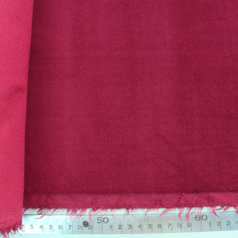 Burgundy Red 100% Cotton Velveteen Fabric | Fabrics Galore