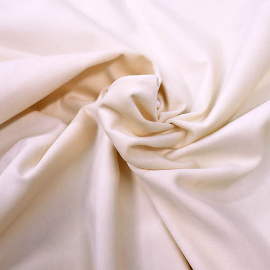 100% Cotton Ivory Velveteen Fabric