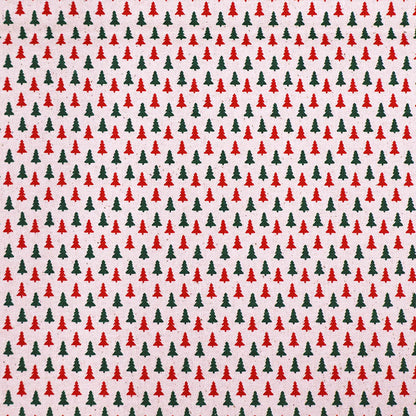 100% Cotton Cream Christmas Fabric - Tiny Trees