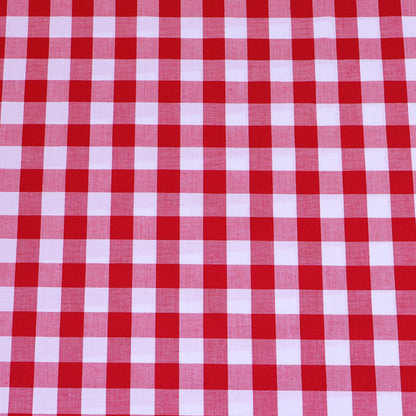 Dressmaking Cotton Bigger Gingham - Wide Width - Red