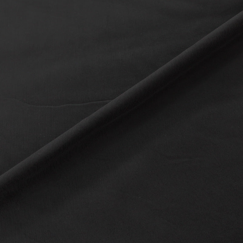 Black 100% Cotton Needlecord Fabric