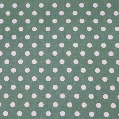 100% Cotton  Stonewashed Cotton Green Spotted Fabric