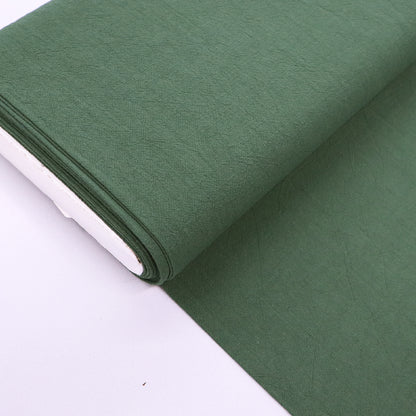 100% Cotton Green Stonewashed Cotton Fabric