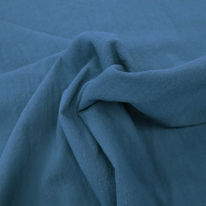 Petrol Blue Stonewashed 100% Cotton Fabric