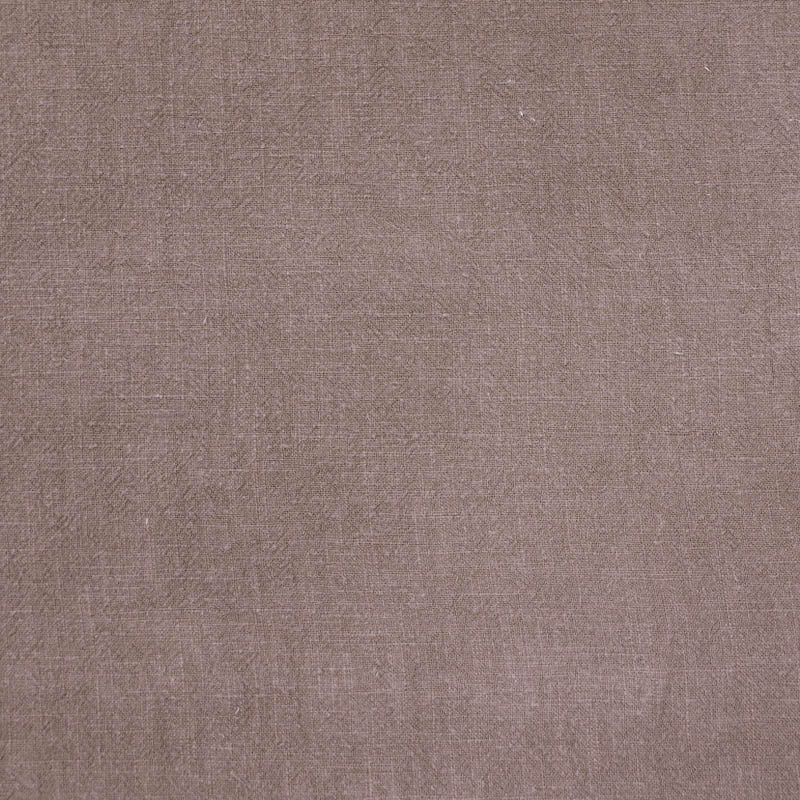 75% Linen 25% Cotton Linen Blend Fabric - Mink Brown