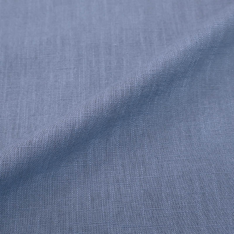 75% Linen 25% Cotton  Denim Blue Linen Fabric