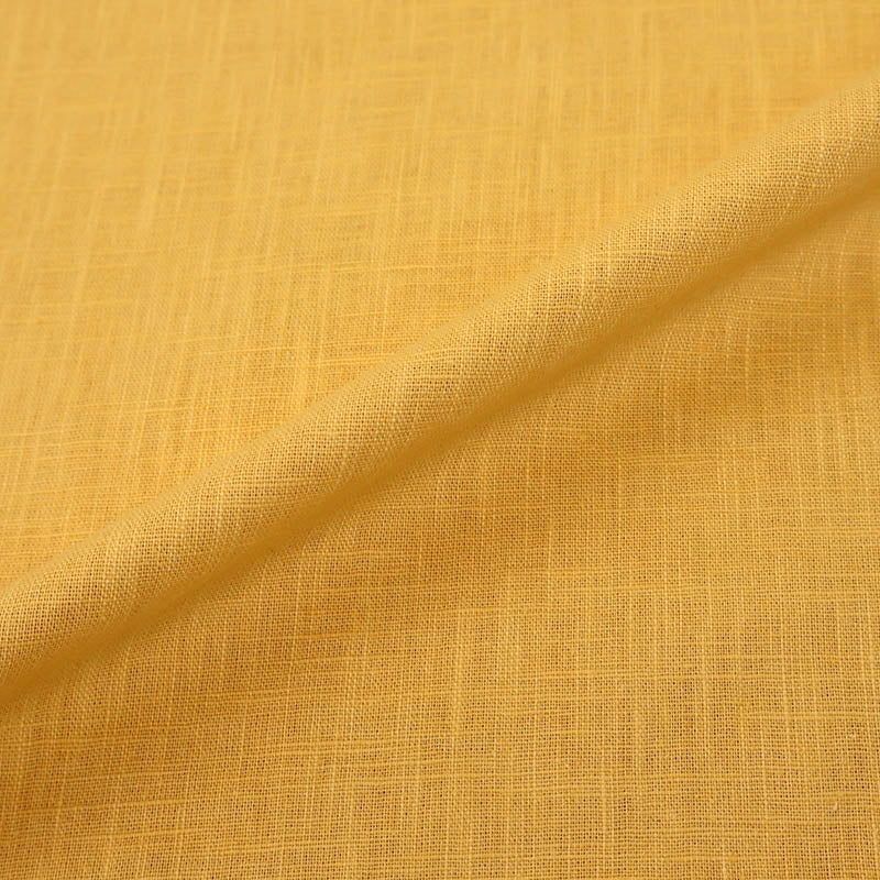 75% Linen 25% Cotton Yellow Linen Fabric