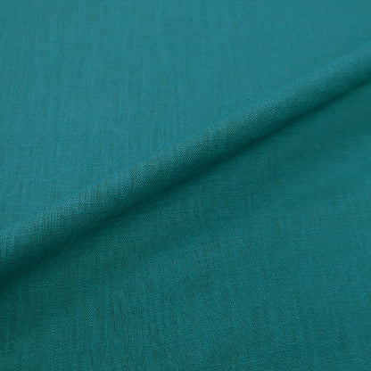 75% Linen 25% Cotton Peacock Green Linen Handle Fabric