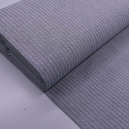 Grey 100% cotton seersucker fabric