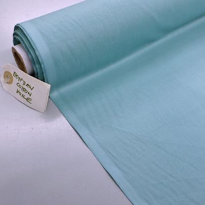 100% Cotton Egyptian Cotton Voile Fabric - Duck Egg Blue