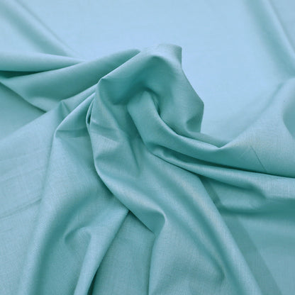 100% Cotton Egyptian Cotton Voile Fabric - Duck Egg Blue