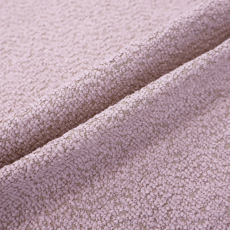 94% Polyester 6% Cotton Furnishing Boucle Fabric - Blush Pink