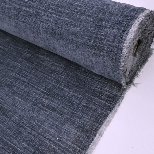 100% Polyester Dark Blue Grey Furnishing Chenille Fabric