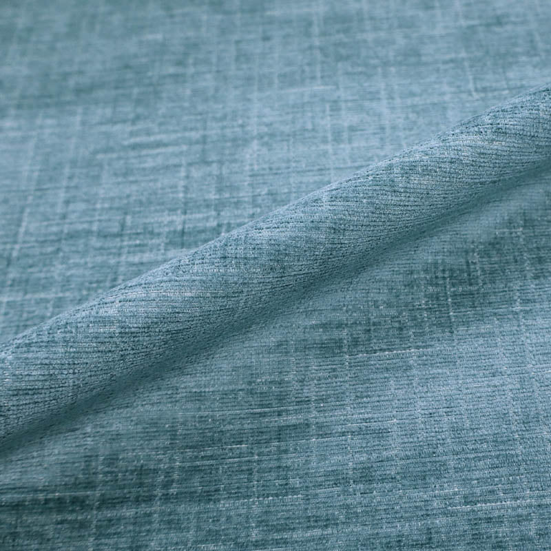 100% Polyester Duck Egg Blue Chenille Fabric Furnishing