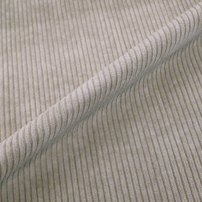 100% Polyester Pale Grey Furnishing Corduroy Fabric