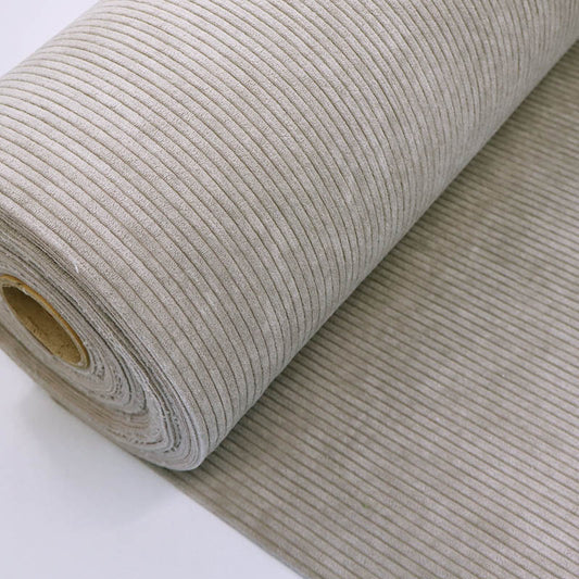 100% Polyester Pale Grey Furnishing Corduroy Fabric