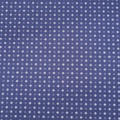 100% Cotton Great Value Blue Cotton small Geometric print Fabric