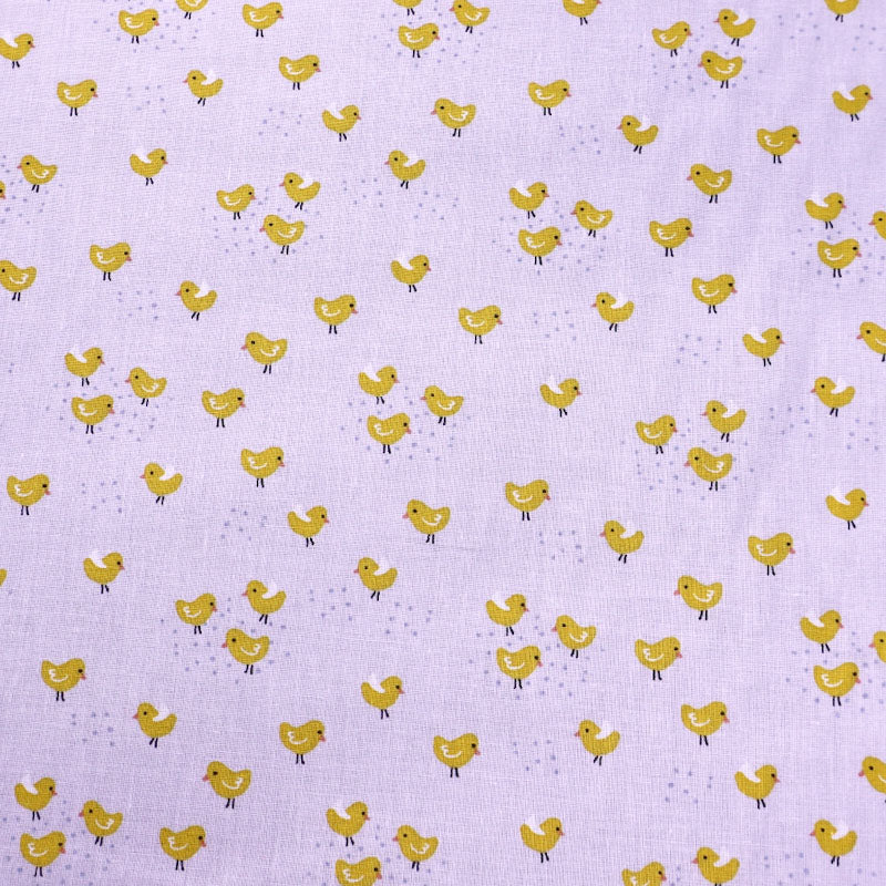 Great Value - Wide Width 100% Cotton -Fabric  Chick Print