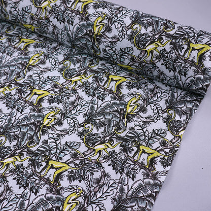 100% Cotton Wide Width Monkey Print Cotton Fabric