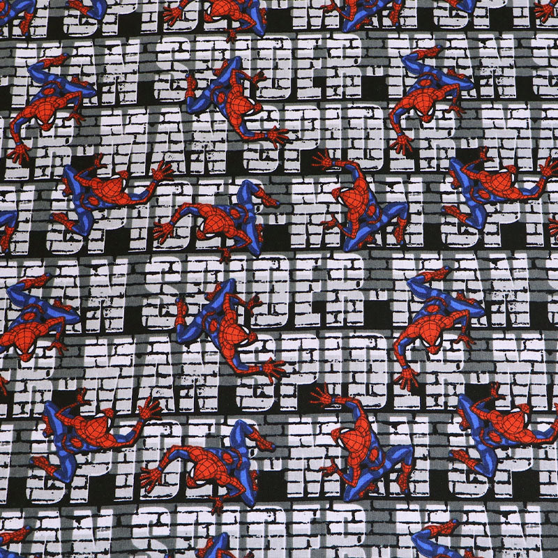 Grey 100% Cotton - Spider Man - Peter Parker