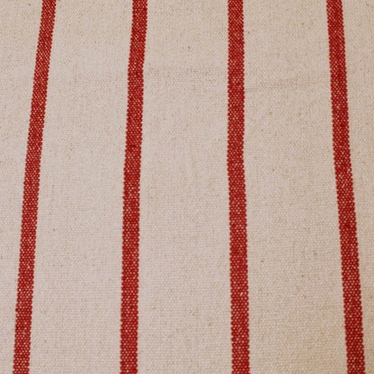 Heavy Weight Cotton - Red Stripe